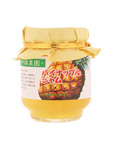 株式会社沖縄農園製造のパイナップルジャム150gは、ジューシーな完熟パイナップルをジャムに封じこめました。果肉たっぷり！！ひとくち食べれば、爽やかな薫りがお口に広がります。